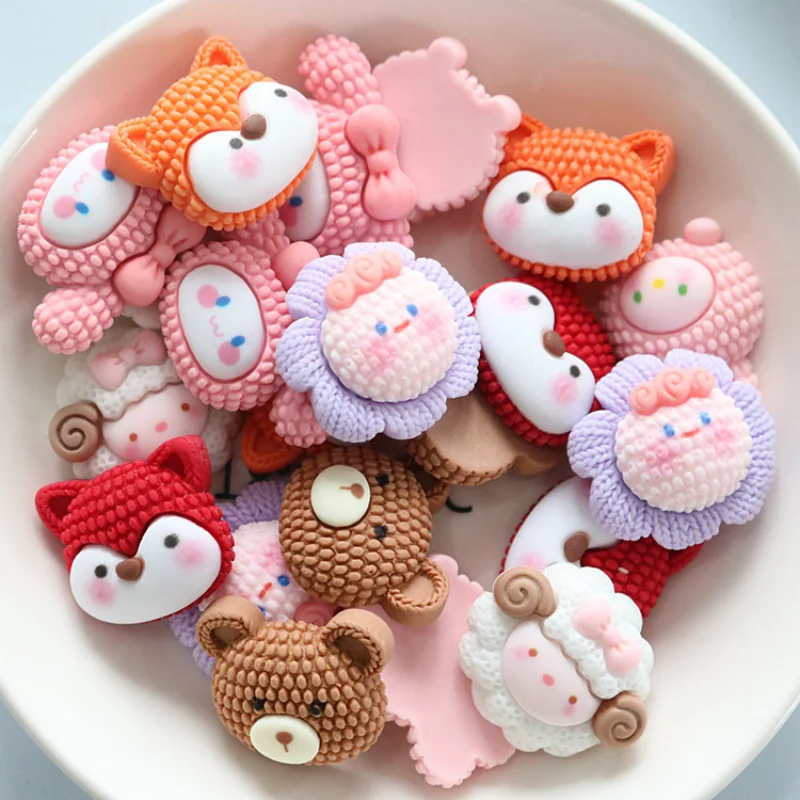 10pcs Mini Kawaii Cartoon Fruit Cherry Resin Flat Back Cabochons Scrapbook Diy  Party Hairpin Accessories Home Decoration Craft