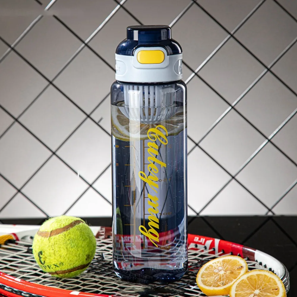

PP 1000ml Sports Water Bottle Leak Proof Large Capacity Colorful Plastic Cup Retractable Straw 750/1000ml Outdoor Sports Kettle