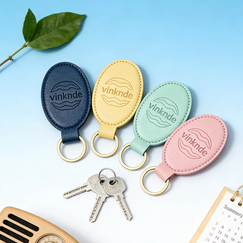 

Custom Made Your Own Pu Key Chain Round Fashionable Shape Car Logo Leather Photo Keychain Genuine Blank Leather Key Ring