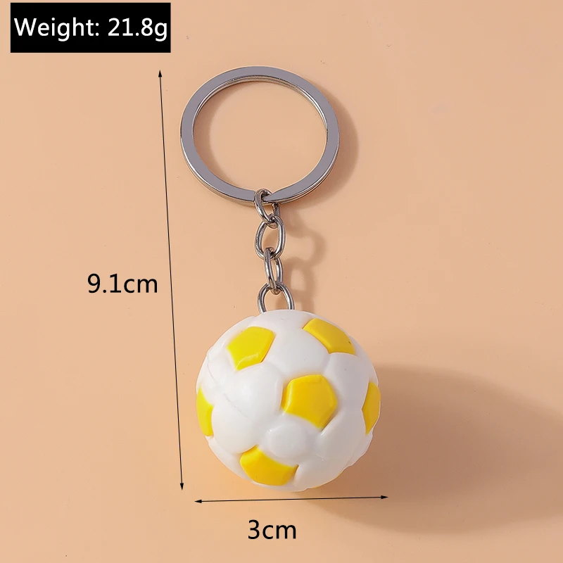 Aihua 1Pc 3D Simulation Sport Fußball Anhänger Schlüsselbund Länder Ball Flagge Schlüssel Kette Für Fans Auto Tasche Rucksack Zubehör – Detail 13