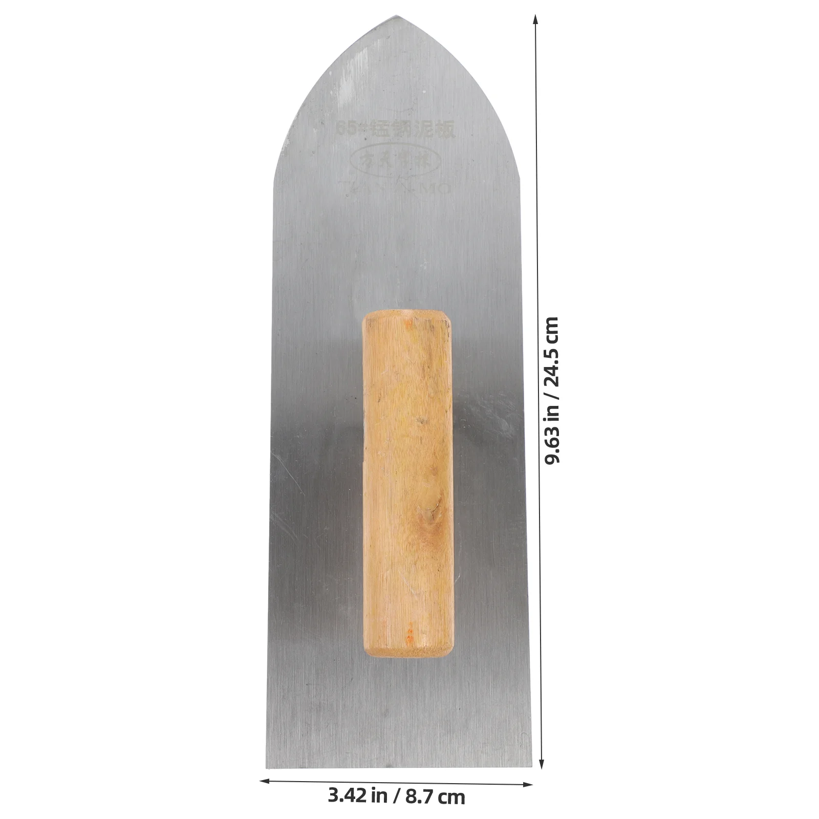 26 Inch Rust Resistant Stainless Steel Mud Knife Pointed Trowel Masonry Tool Drywall Cement Plaster Hand Construction Finishing