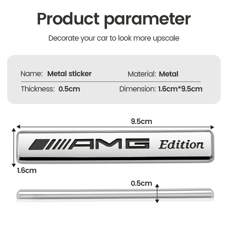 سيارة الخلفي الجذع الحاجز الجانب شعار شارة ملصق اكسسوارات لمرسيدس بنز Amg W203 W204 W205 W211 W463 W210 W212 W213 W218