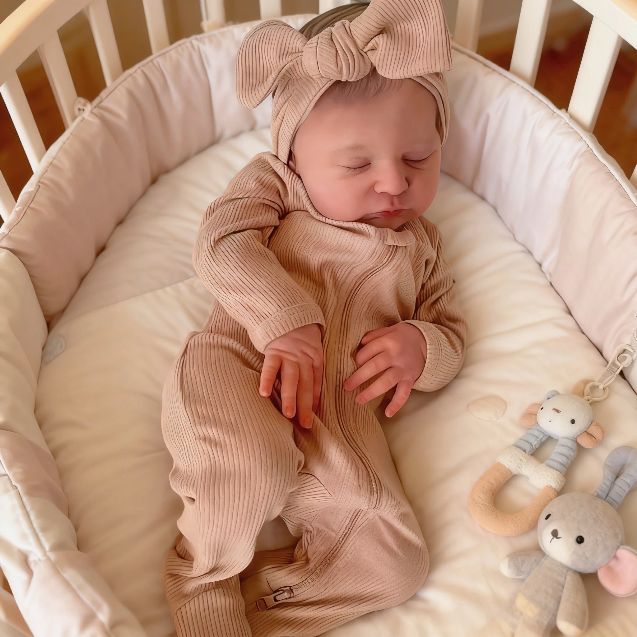 NPK 19inch Luara Newborn Baby Soft Body Reborn Doll - Lifelike Soft Touch Cuddly 3D Skin Multiple Layers Painting