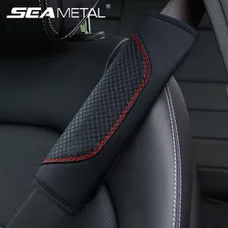 Car Seat Belt Protector Pad Leather Shoulder Cushion Cover Universal Safety Belt Protection Cover Interior Decoration Accessori