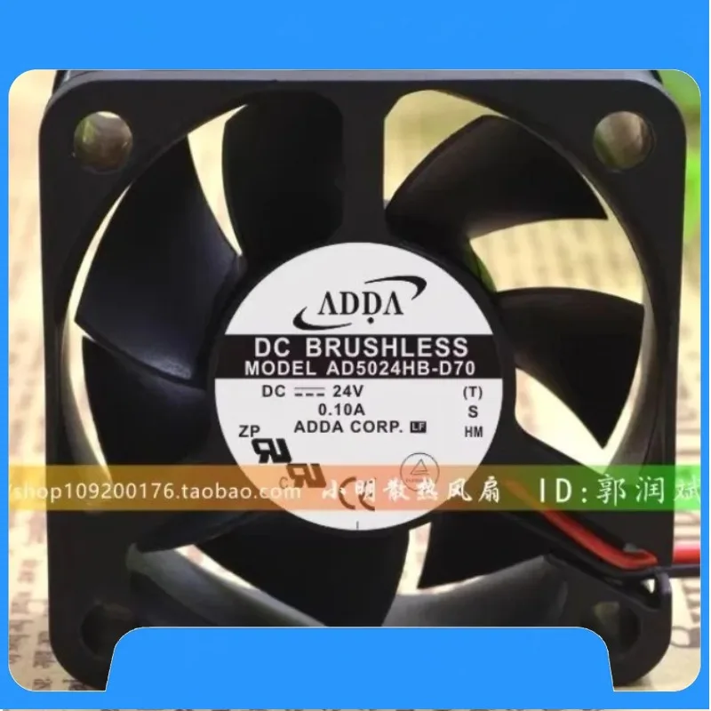 

Оригинальный вентилятор-кулер для ADDA AD5024HB-D70 24 В 0,10 А 5 см 5015, преобразователь частоты, двойной шариковый охлаждающий вентилятор 50*50*15 мм