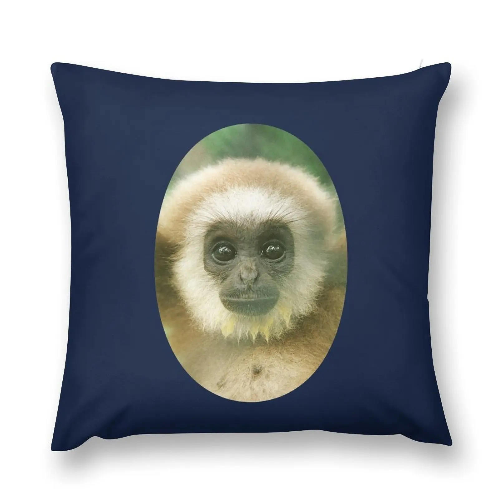 

Baby White-handed Gibbon portrait Throw Pillow Christmas Pillowcase Luxury Pillow Case pillow