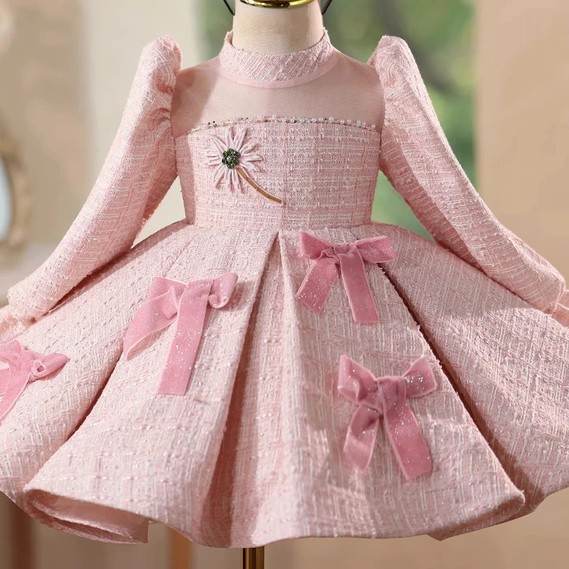 

Милое милое платье для дня рождения для девочек, детское платье принцессы для фортепиано, детская вечерняя одежда для банкета и праздника