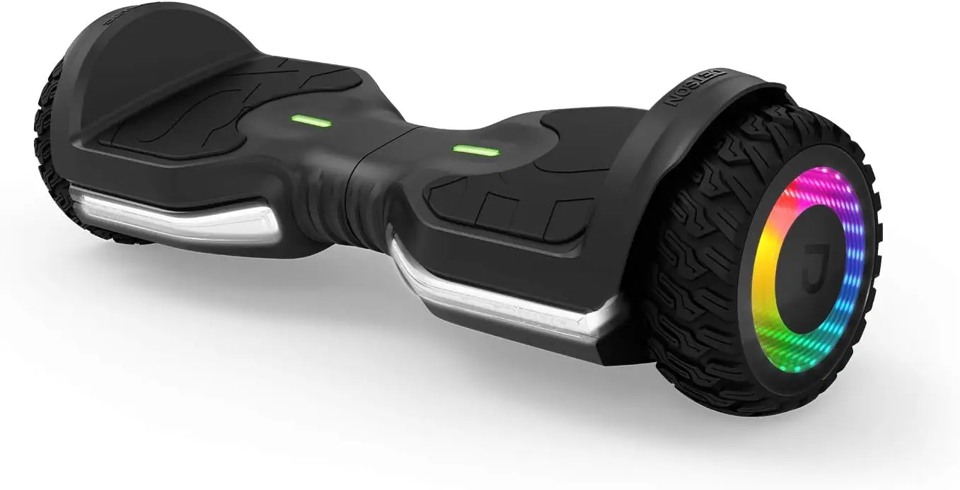 Self Balancing Hoverboard with Built in Bluetooth Speaker | Includes All Terrain Tires | LED Lights