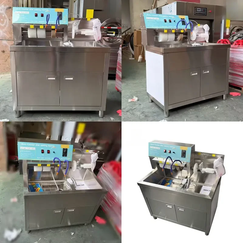 Professional Industrial Shoe Washing Machine Stainless Steel Semi Automatic for Commercial Laundry Plants