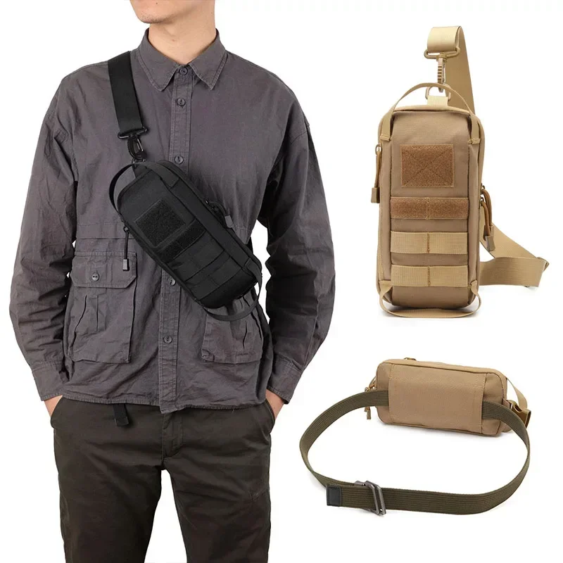 

Tactical Molle Chest Gun Bag Holster EDC Shoulder Bag Belt Waist Pack Magazine Pouches Hiking Daypack Messenger Bag