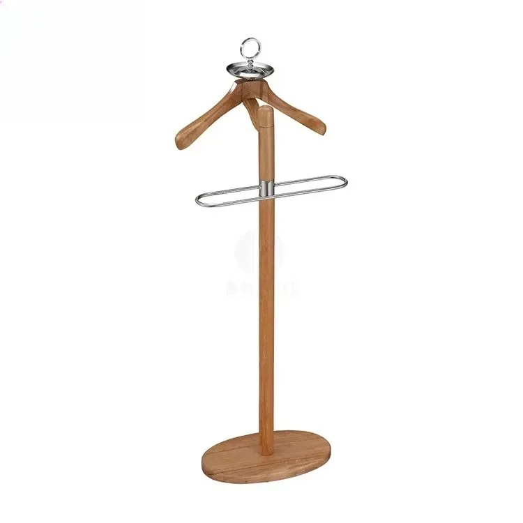 Luxury Hotel Resort Span Wooden Hanger Stand with Hanger Hotel Amenities