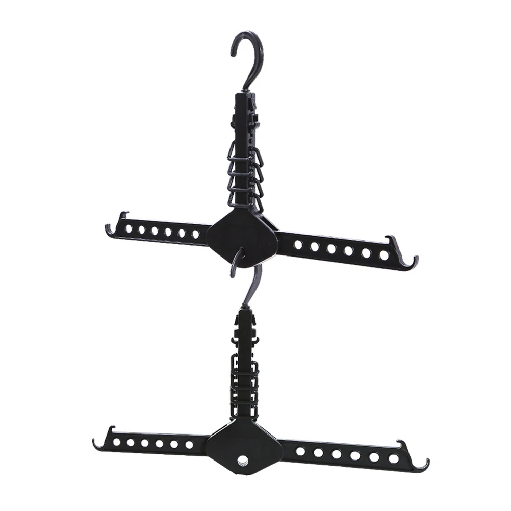 

Multi-Functional Clothes Plastic Saving Hanger Rack For Home Bedroom Laundry Closet Organizer