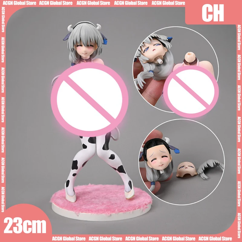 

Dream Tech Anime Figure 22cm Sexy Big Cow Pattern Bikini Cow Tail Collection Ornaments Chassis Model Room Display Gift Toys