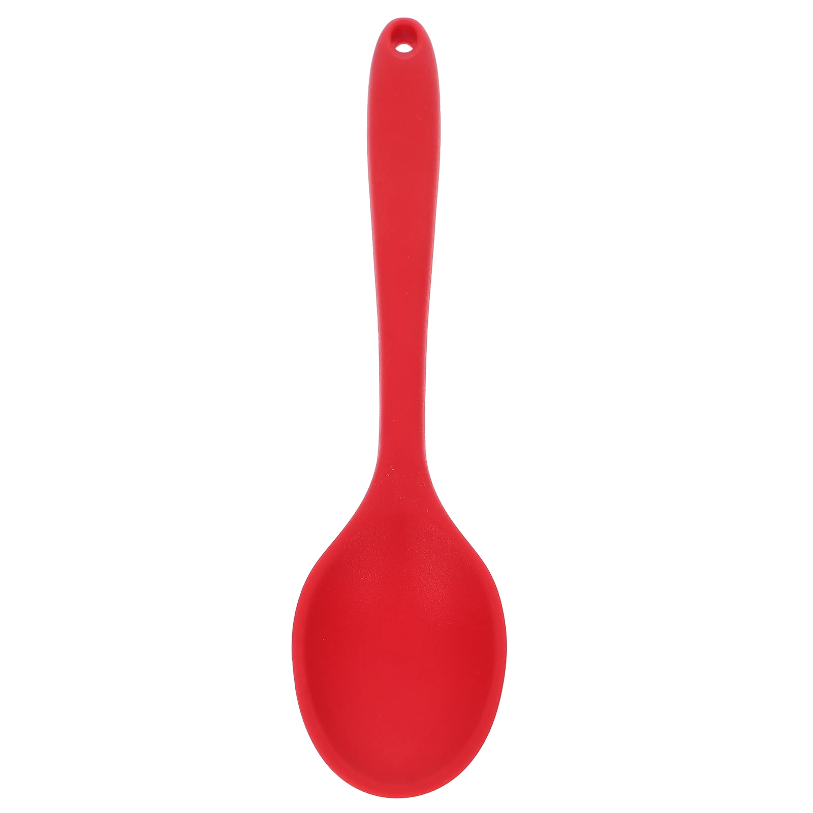 

Mini Silicone Nonstick Kitchen Tool Baby Soup Spoon Utensils Ergonomic Handle Easy Clean Silicone Serving Spoons Storage