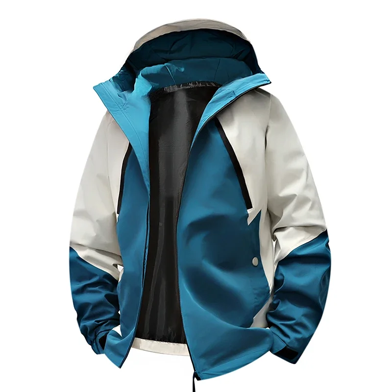 Gorasio Spring Autumn Winter Hong Kong Style Outdoor Windbreakers Couple Jackets Men's Trendy Casual Versatile Hooded Jackets