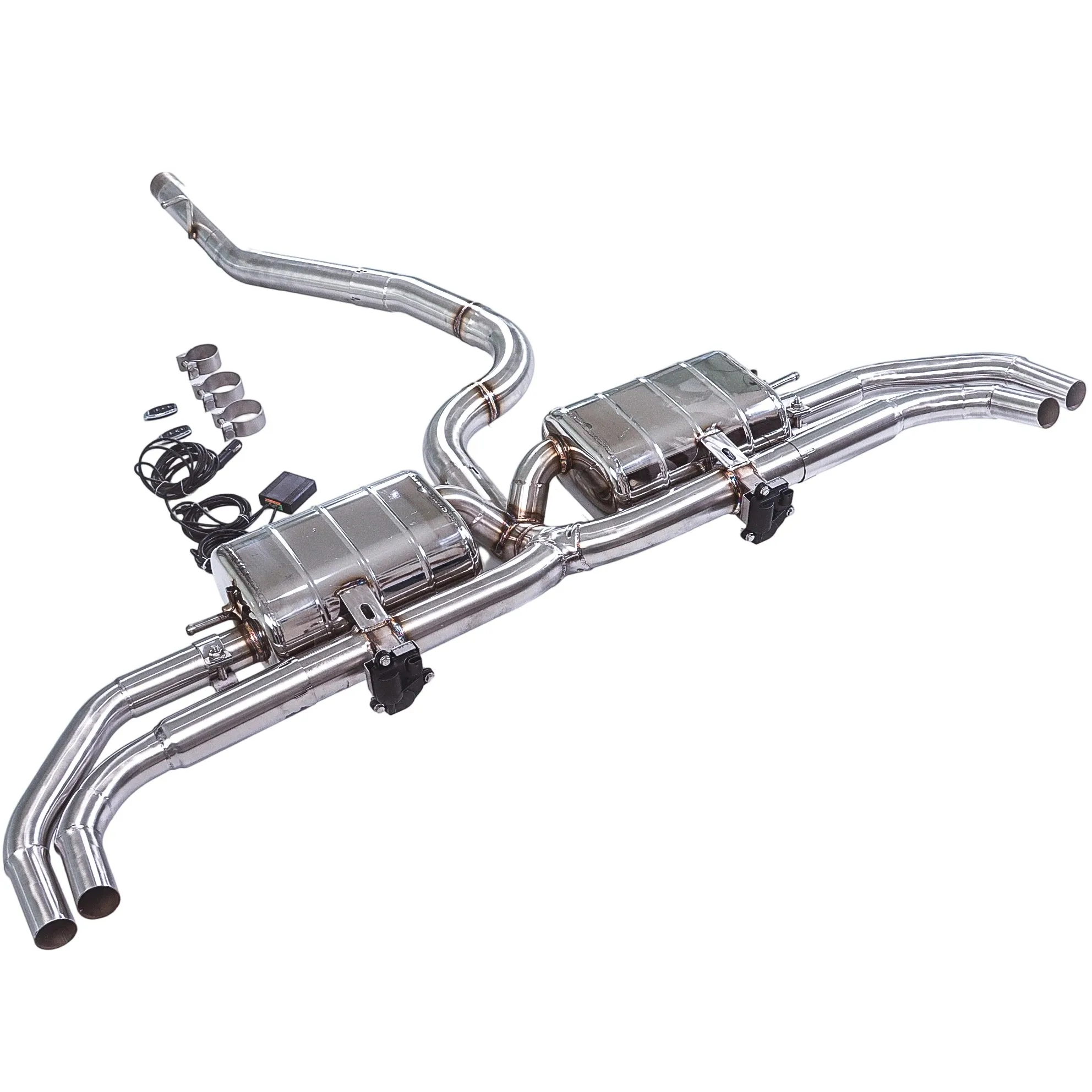 

The RSQ3 diffuser is suitable for the entire exhaust system of the Audi Q3 four-wheel drive from 2019 to 2024