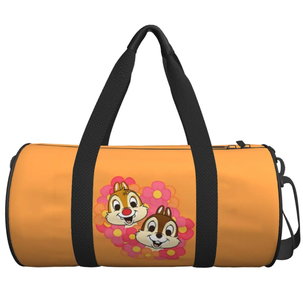 

Дорожная сумка Chip 'n' Dale с мультяшным аниме-принтом, спортивные сумки большой вместимости, оксфордская спортивная сумка с узором для пары, тренировочная забавная сумка для фитнеса