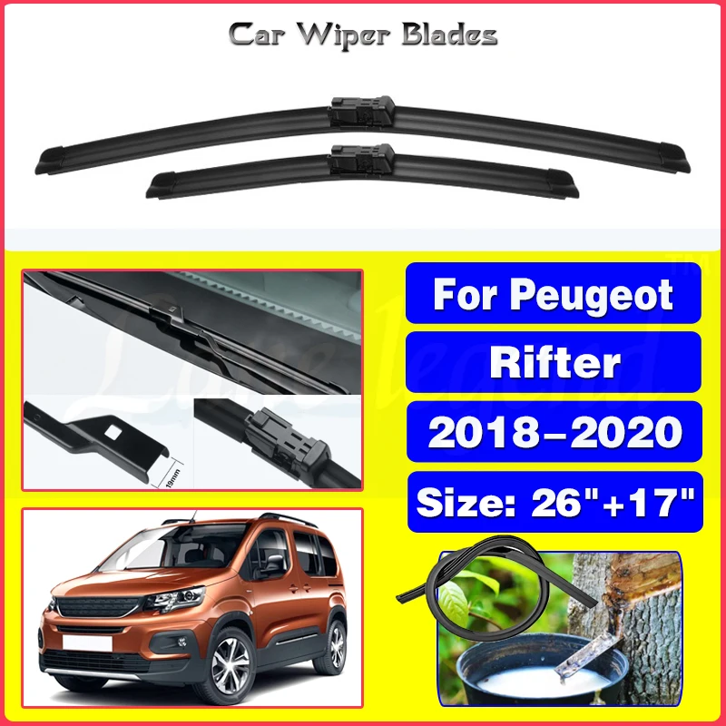 Car Wiper For Peugeot Rifter 2018 2019 2020 Front Wiper Blades Windshield Windscreen Front Window Auto Accessories 26