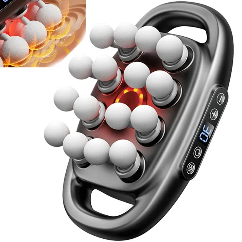 

Massager Gun Set Deep Tissue Body Fitness Muscle Electric Relax Massager for Back Shoulders Legs Foot 16 Heads