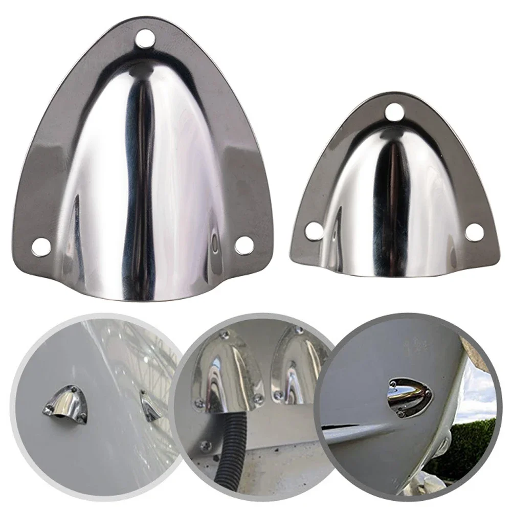 Stainless Steel Clam Shell Midget Boat Vent Hose Cable Clam-shell Cover Marine Yacht Ship Accessory Marine Hardware