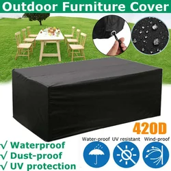 130 Sizes Outdoor Patio Garden Furniture  Rain Snow Chair covers for Sofa Table Chair Dust Proof Cover Waterproof Covers 420D