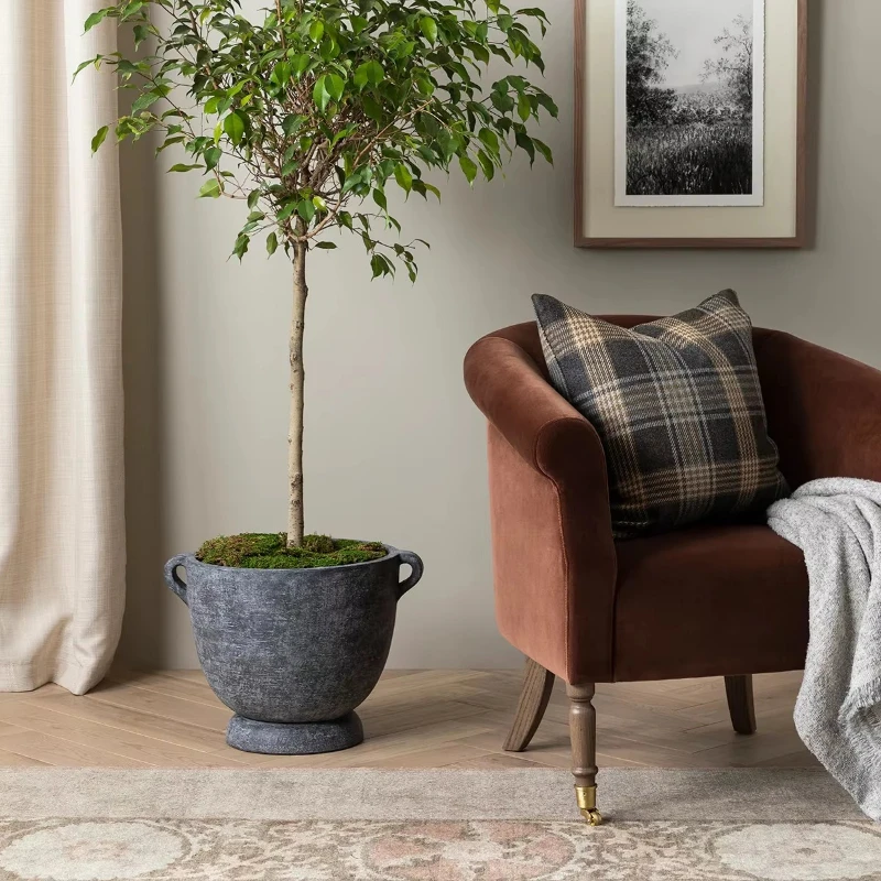 American country retro three-seat sofa set European small apartment simple living room combined with comfort
