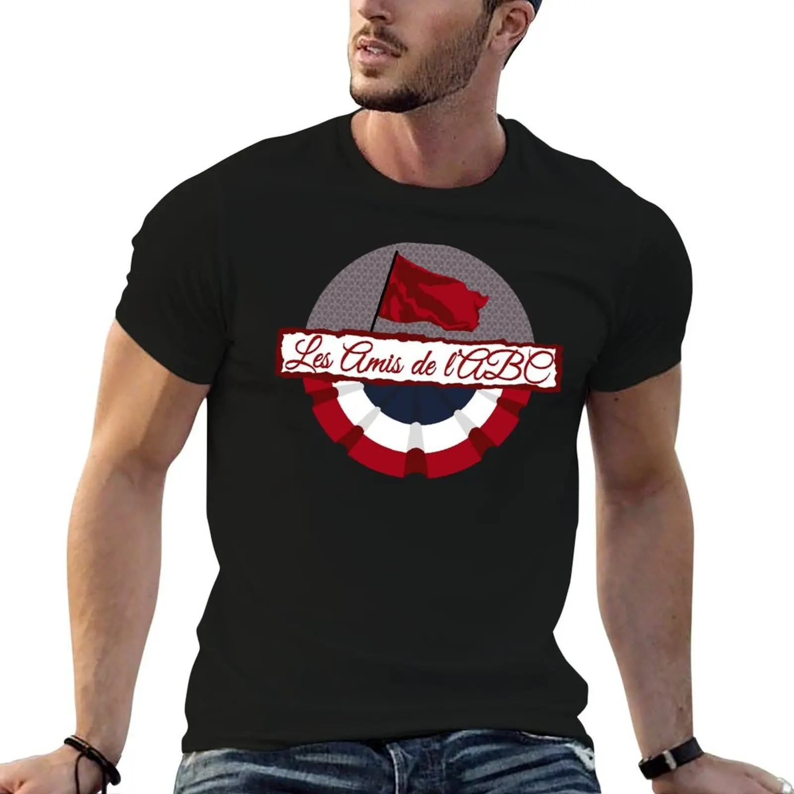 

Les Amis de l'ABC logo T-Shirt man t shirt summer t shirts for man pack cotton T-Shirt