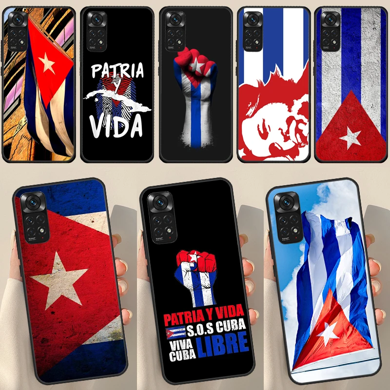 Cuba flag Art For Redmi Note 12 Pro Plus Cover For Redmi Note 10 8 9 11 Pro 12S 11S 10S 9S 9C 10C 12C Case