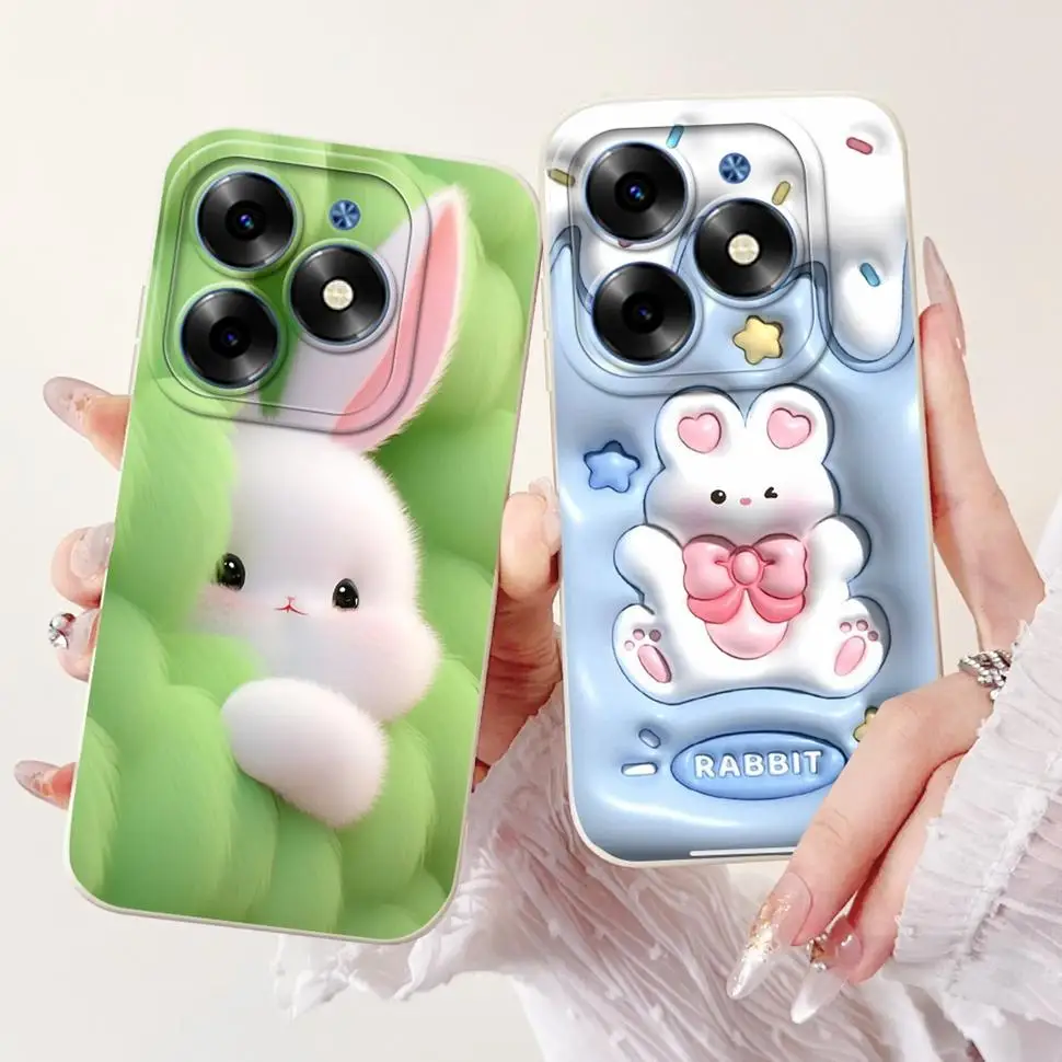 Floral Cartoon Case For Infinix Smart 8 Case X6525  X6525D Soft Slim Back Cover For Infinix Smart 8 Smart8 Pro 2023 Bumper Funda
