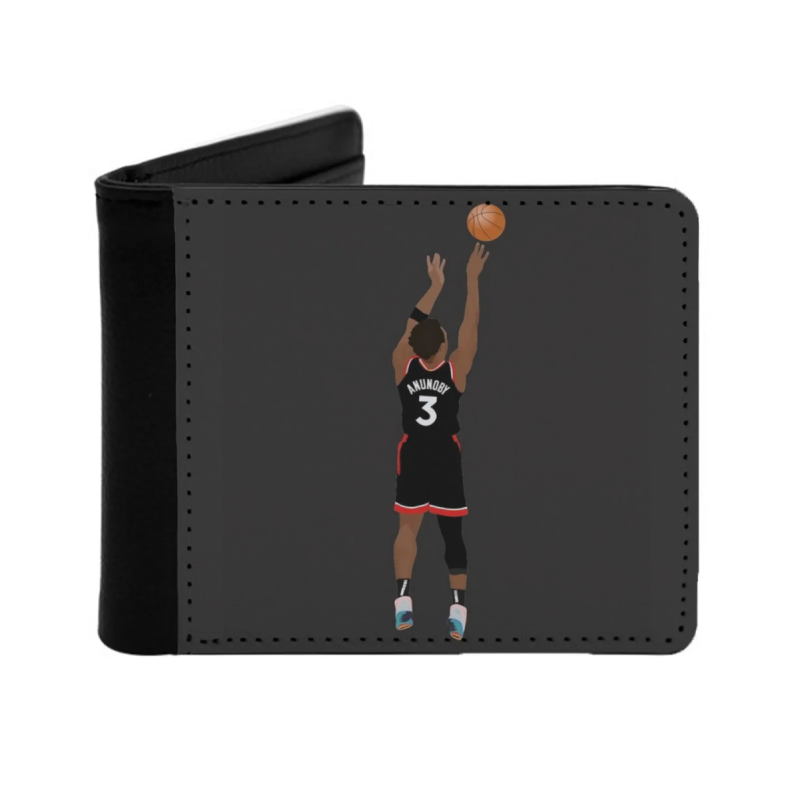 

Anunoby Buzzer Beater Men Wallets Card Man Wallet Short Purse Bi-Fold Personalized Purses Anunoby Anunoby 3 Pointer Three