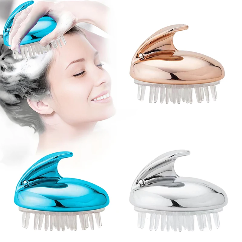 Relaxing Scalp Massager, Soft Toothed Silicon Shower Brush, Shampoo Hair Wash Companion