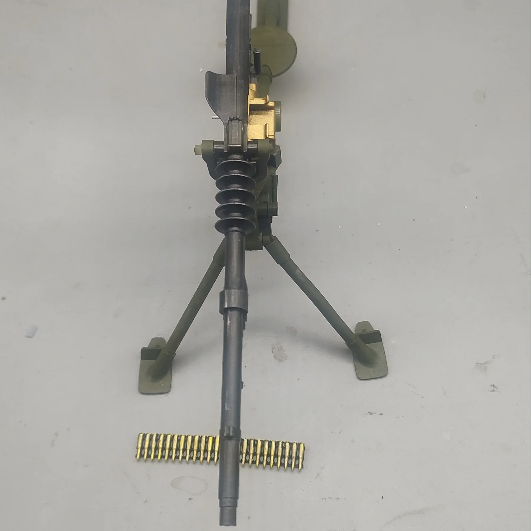 โมเดลปืนกลหนักฮอตช์คิส M1914 ขนาด 1/6 แบบพิมพ์ 3 มิติ ของเล่นปืนจิ๋วสำหรับฟิกเกอร์ทหาร ปรับแต่งได้