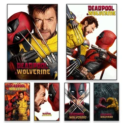 2024 Deadpool And Wolverine Movie Wall Art Poster Disney Superhero Film Art Print Colourful Canvas Painting Reading Room Decor