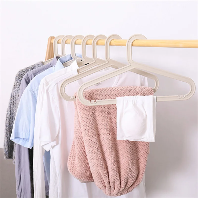 5/10 PCS Adult Clothes Hanger Racks Adjustable Plastic Display Hangers Hook Windproof Non-slip Coats Hanger Clothing Organizer