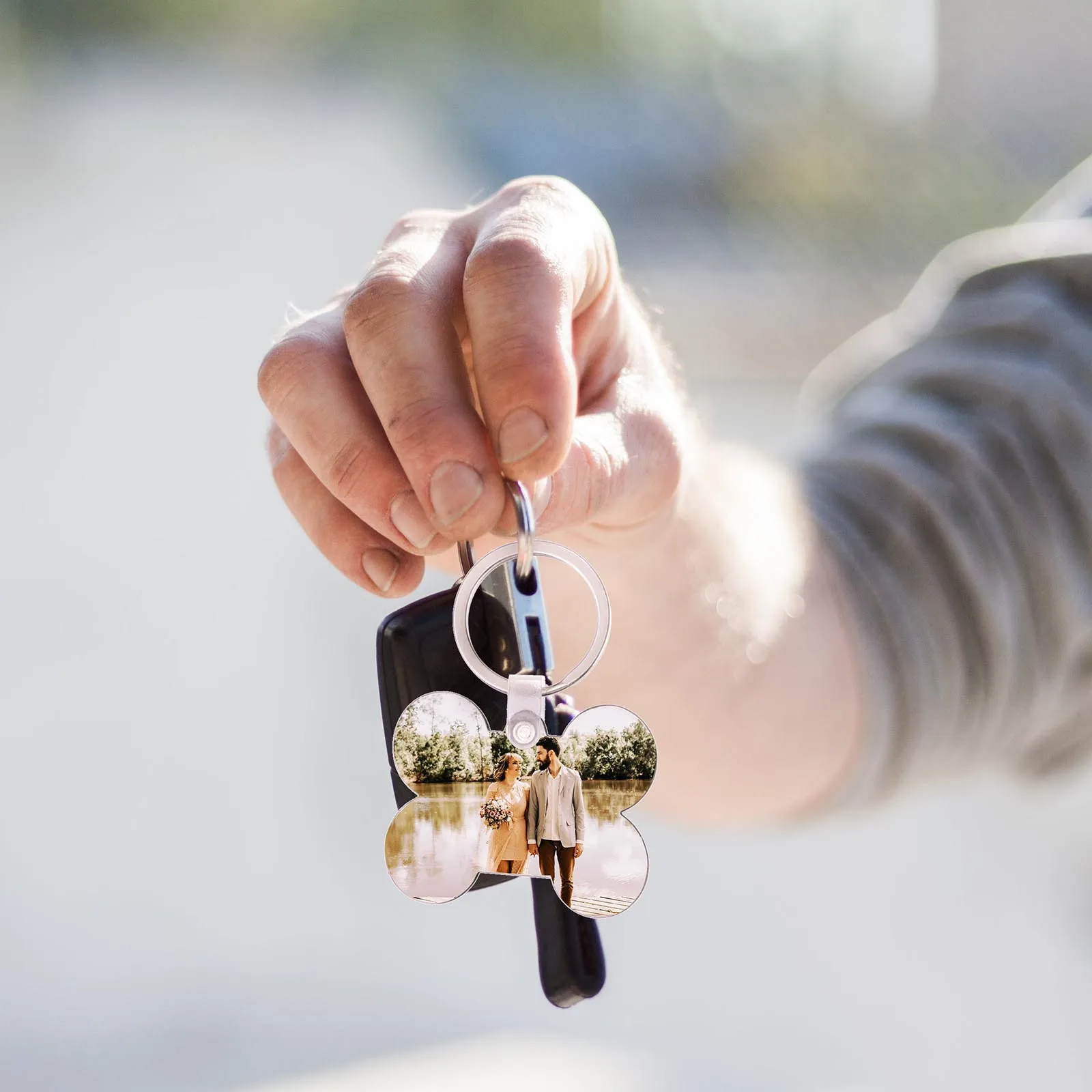 

36Pcs Sublimation Blank Keychain DIY Material Set Mdf Heat Transfer Key Ring for Custom Handmade Gift DIY Accessories