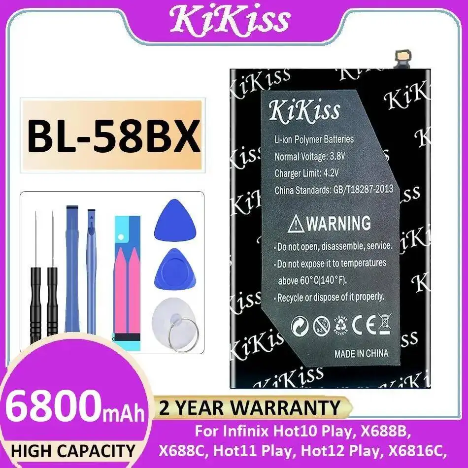

Аккумулятор BL-58BX для Infinix Hot 10 Play, X688B, X688C, Hot 11 Play, Hot 12 Play, X6816C, X6816, Hot 30 Play, X6835B, X6835