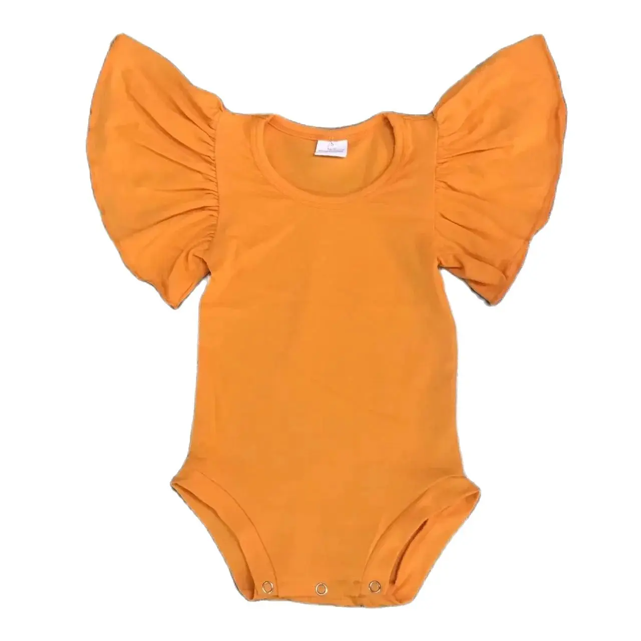 Puur Zwarte Meisjes Bijpassende Slips Romper Pasgeboren Kleding Driehoek Klimmen Jumpsuit 0-2 Jaar Vlindermouw Trompetmouw