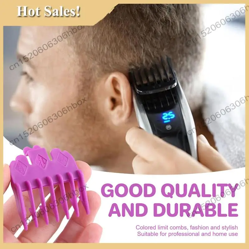 

-HOPE 2Pcs/Set Hair Clipper Guide Comb Beard Trimmer Comb Trimmer Head Shaver Comb Replacement Clipper Blade Cutter Sleeve