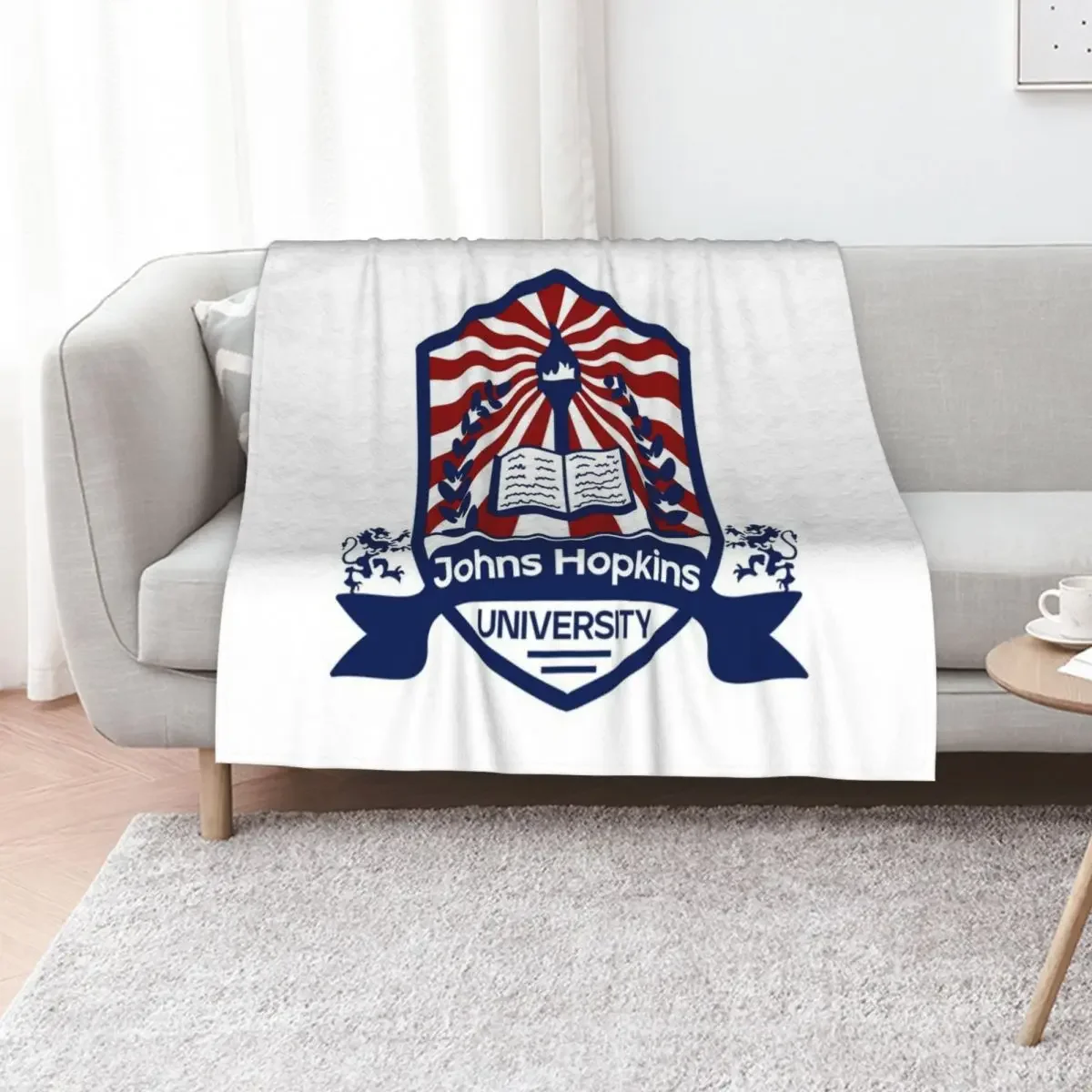 

Johns hopkins Throw Blanket warm winter Travel Softest Decorative Sofas Blankets