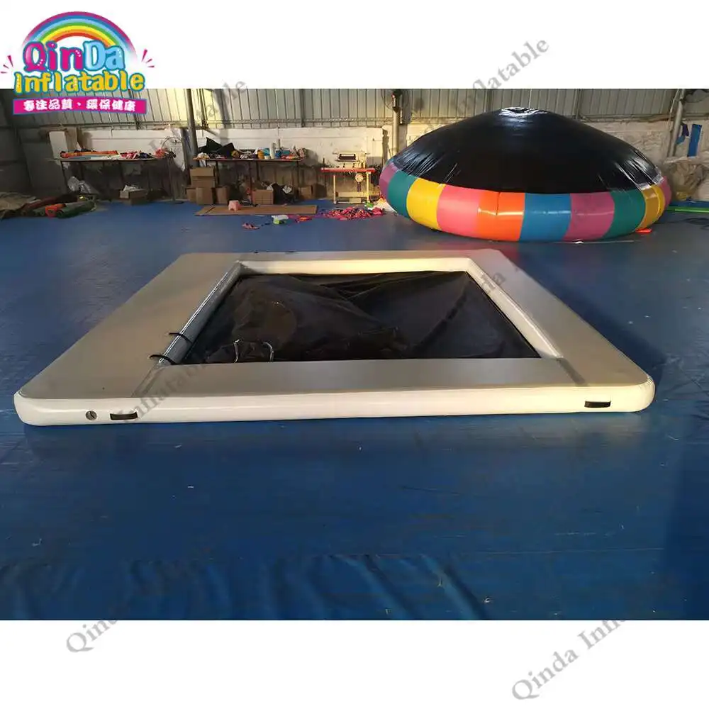 Piscina galleggiante dell'oceano Piscina gonfiabile del mare di 1,00 mm DWF con la rete anti-meduse