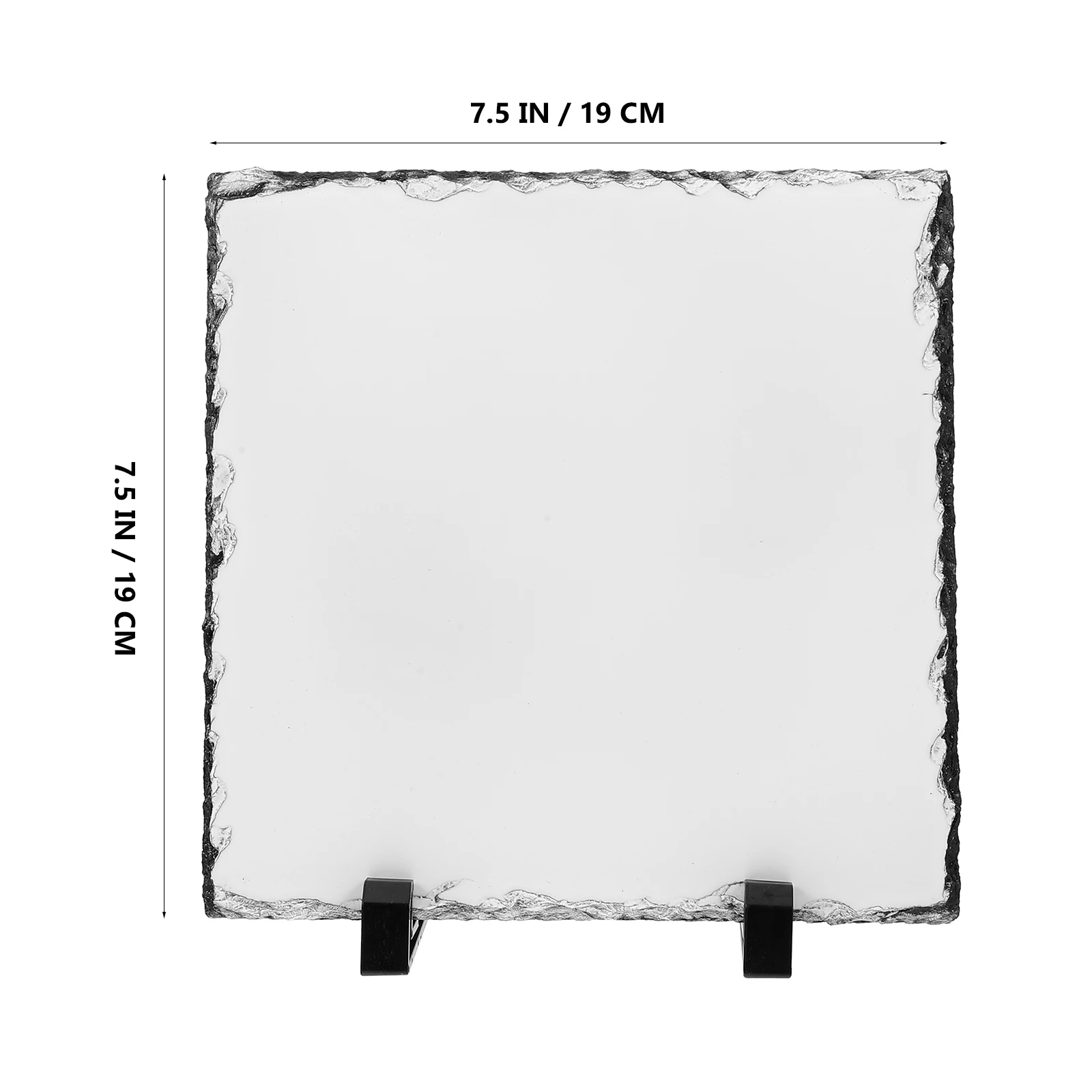 Sublimation Lithograph Blank Stone Slate Heat Transfer Rock Photo Plaque Blanks Matte Thousand Rocks Plastic Plate Frame