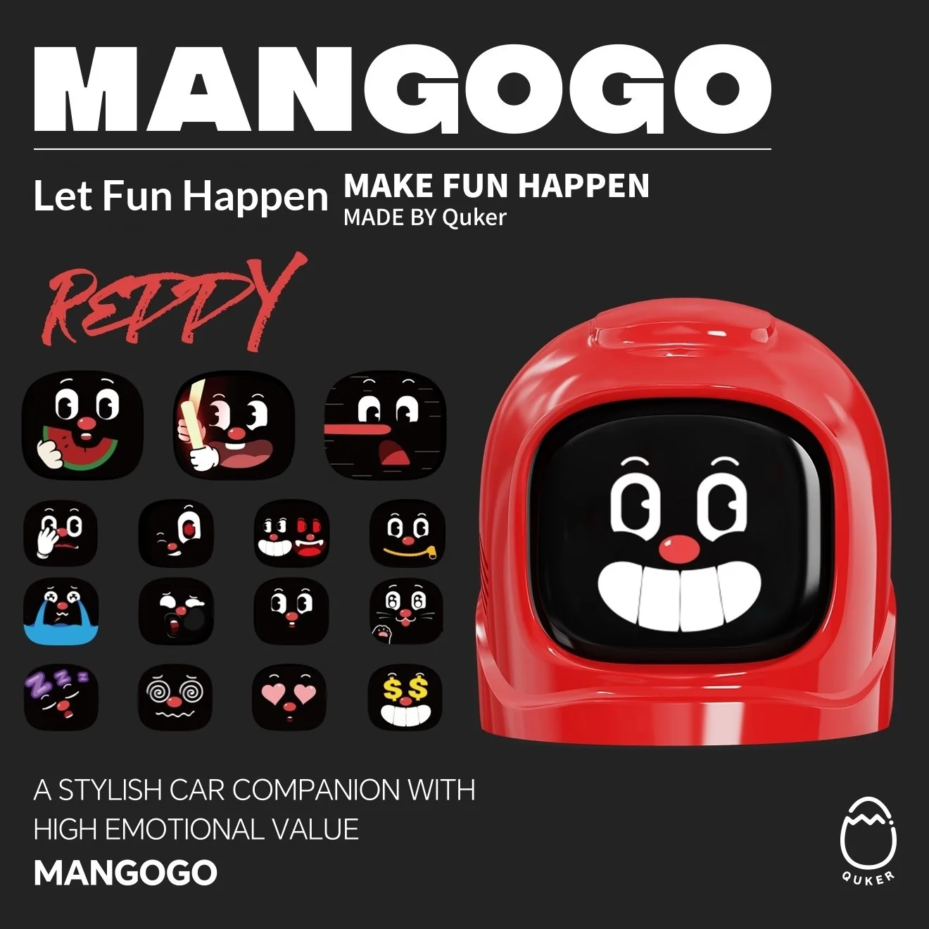 

Custom Creative Car Ornament MANGOGO Electronic Pet Robot Dashboard Decoration Small Gift for Vehicle Interior Accessories