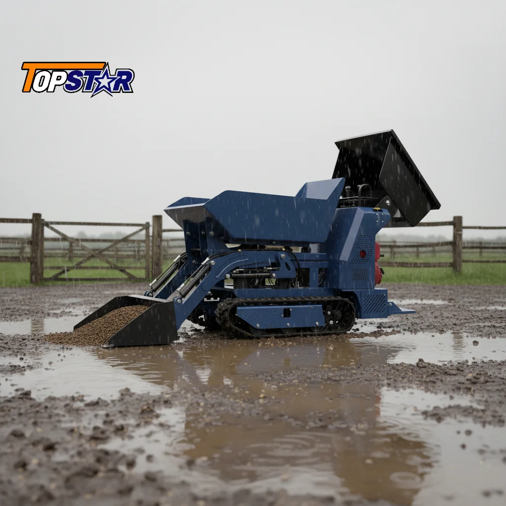 Mini Dumper de Orugas OEM, Dumper Pequeño con Diferentes Opciones de Carga
