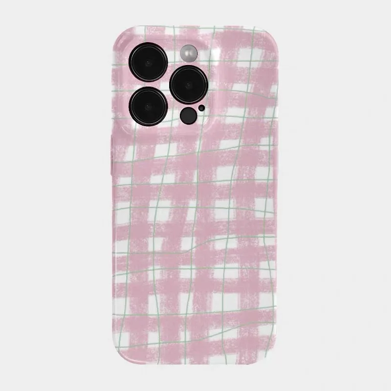 

Pink Irregular Stripes Phone Case for IPHONE 17 Air 16E 15 PROMAX 14 Plus 13 12 MINI 11 PRO 16Plus XR XS MAX Acrylic Phone Cover