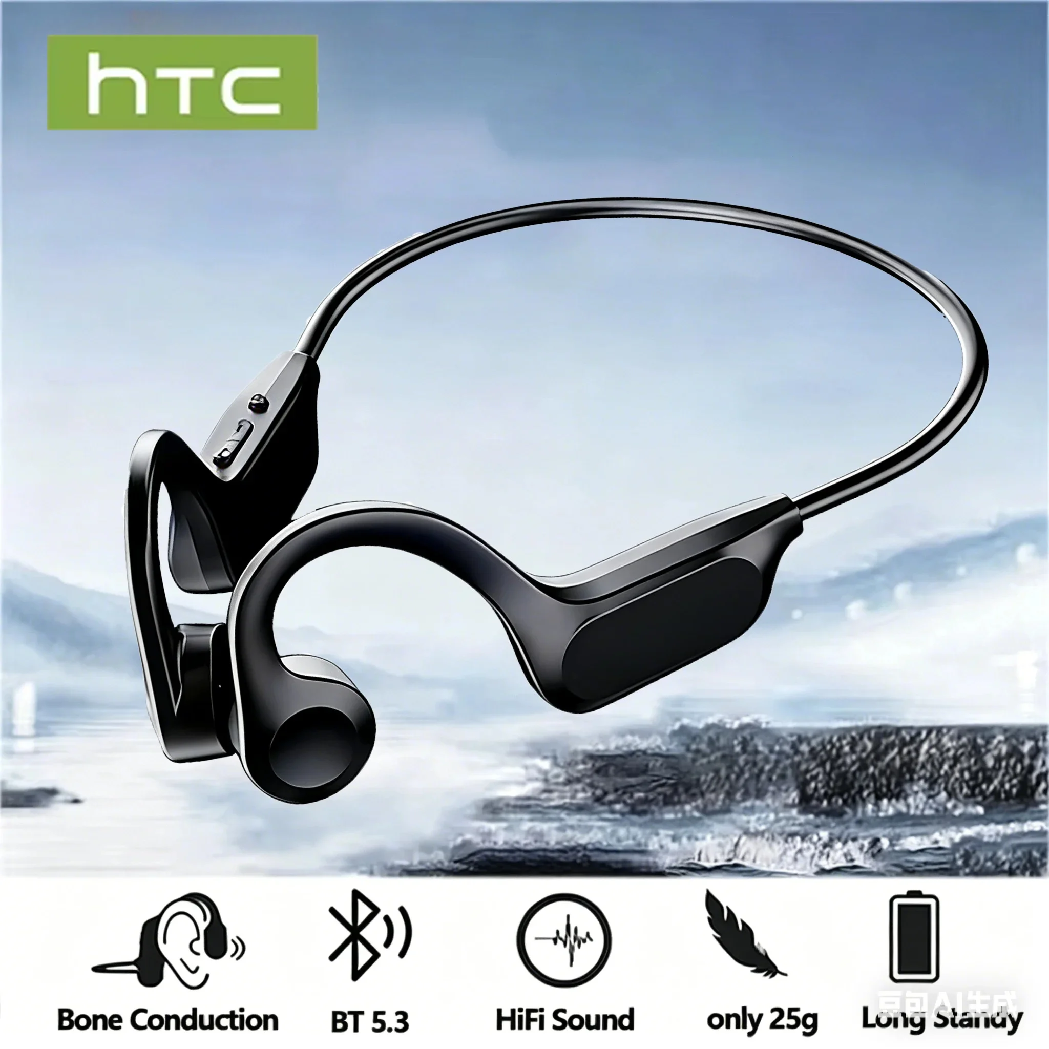 Bone Conduction Running Headphones - Auricolari wireless HTC, cuffie sportive a