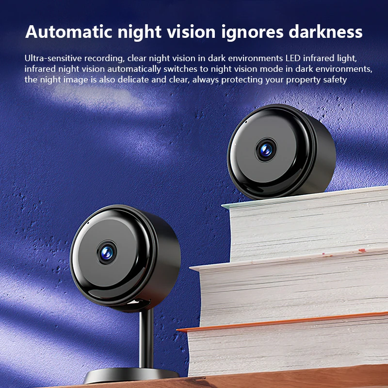 NEW Mini Security Camera Indoor Wireless Built-in Battery Human Detection Smart Video Surveillance Small Recorder Monitor IP Cam