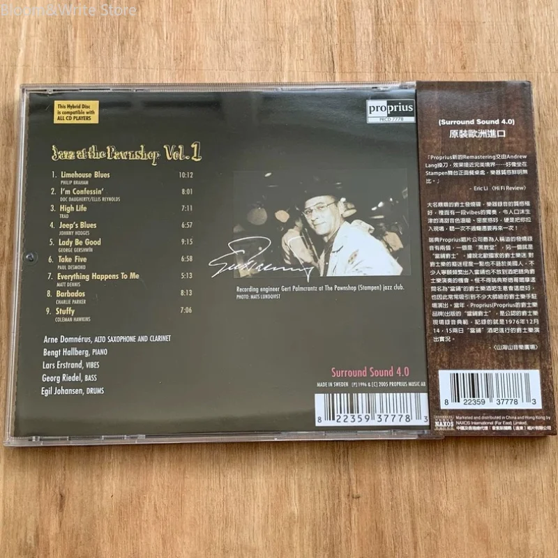 Impresionante música jazzista JAZZ AT THE PAWNSHOP Vol.1 CD Versión Remix de 2005 Test Disc King Excelentes opciones para colecciones de jazz