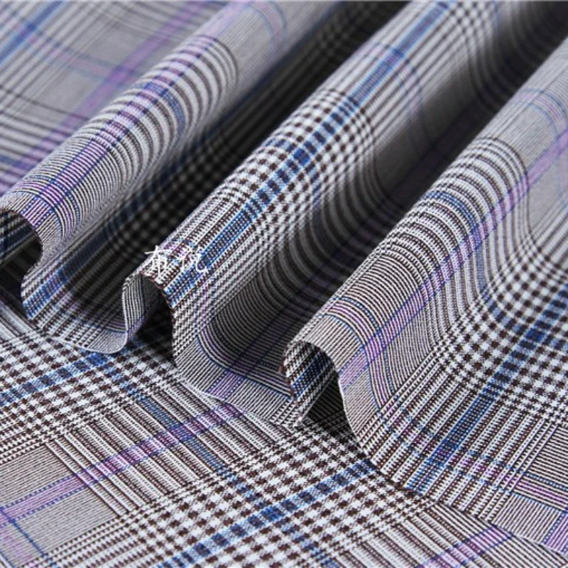 Plaid Fabric British Style Suit Vest Fabric Wholesale Cloth Diy Apaprel Sewing Fabric Meters Cotton Polyester Nylon Material