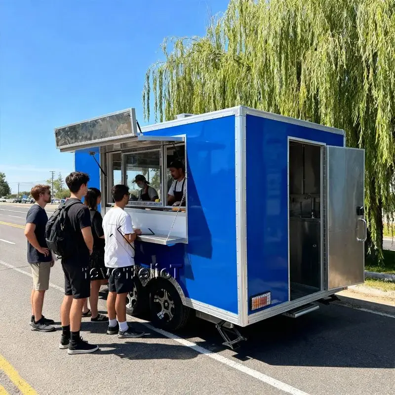 

Customization Outdoor Mobile Food Truck Equipped Concession Food Trailer Fast Food Truck Trailer Made in China