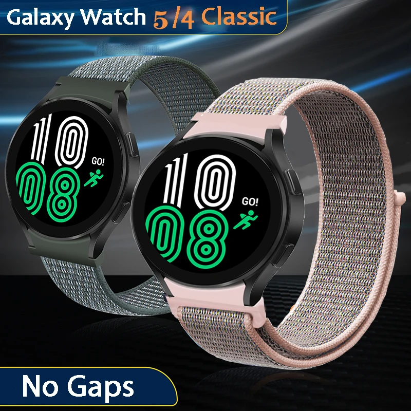 

Sport Band For Samsung Galaxy Watch 5 Pro 45mm / Watch5 44mm 40mm / Watch 4 Classic 46mm 42mm nylon Strap Watchband Bracelet